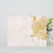 金ゴールド&クリームフローラスクラップブック紙 (スタンド正面)