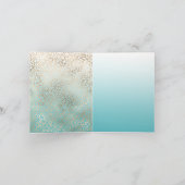 金ゴールド·グラム·アクグラデーションアレオパード印刷ありがとう サンキューカード (内部)