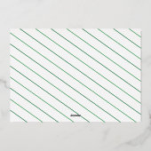 金ゴールド&グリーンいけなまたはニース2犬写真 箔シーズンカード (裏面)