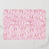 金ゴールド&グリーンクリスマスパイン写真 箔シーズンカード (裏面)