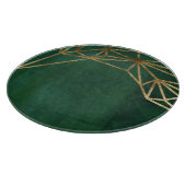 金ゴールド&グリーンジャングルくもの巣 カッティングボード (角)