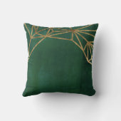 金ゴールド&グリーンジャングルくもの巣 クッション (裏面)