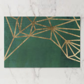 金ゴールド&グリーンジャングルくもの巣 ペーパーパッド (正面)