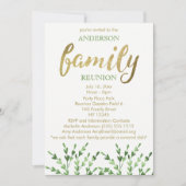 金ゴールド&グリーンリーフファミリー懇親会 招待状 (正面)