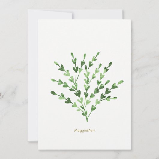 金ゴールド&グリーンリーフファミリー懇親会 招待状 (裏面)