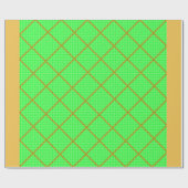 金ゴールド・グリーン包装紙 ラッピングペーパー (フラット)