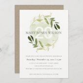 金ゴールド・グリーン・ファワリース・アニー・アニバシー・カード サンキューカード (正面/裏面)