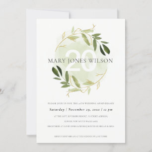 金ゴールド・グリーン・ファワリース・アニー・アニバシー・カード サンキューカード