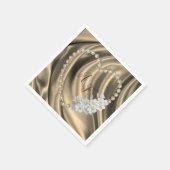 金ゴールド,グリーン,ブルー,アイボリーシルク&パールナプキン スタンダードカクテルナプキン (角)