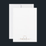 金ゴールド&グレースクリプトモノグラムホワイト結婚ズ サンキューカード<br><div class="desc">結婚サンキューカード金ゴールド&グレーモノグラム。白の背景。</div>