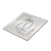 金ゴールド・ゲム&グリッター50周年結婚記念 タイル (側面)