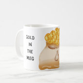 金ゴールド コーヒーマグカップ (正面左)
