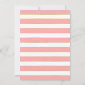 金ゴールド&コーラルベビーそれが冷たい屋外シャワー招待状 招待状 (裏面)