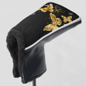 金ゴールド ゴルフヘッドカバー (3/4 正面)