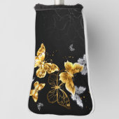 金ゴールド ゴルフヘッドカバー (回転90)