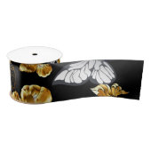 金ゴールド サテンリボン (リール)