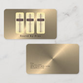 金ゴールド·サフェイクウンド·エンジニア 名刺 (正面/裏面)