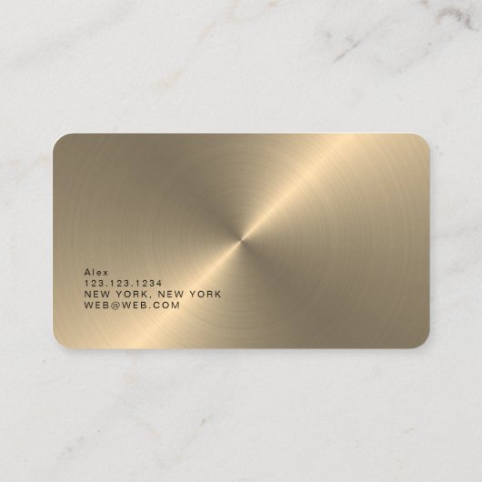 金ゴールド·サフェイクウンド·エンジニア 名刺 (裏面)