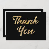 金ゴールド サンキューカード (正面/裏面)