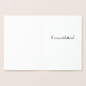 金ゴールド/シルバーのおめでとうの後結婚で幸せに 箔カード (内部)