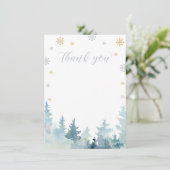 金ゴールド&シルバーウィンターワンダーランドサンキューカード サンキューカード (スタンド正面)
