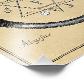 金ゴールド&シルバーオウロボロスのシンボル フォトプリント            (角)