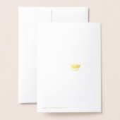 金ゴールド&シルバークリスマスツリー 箔カード (裏面封筒付き)