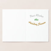 金ゴールド&シルバークリスマスツリー 箔カード (内部)