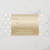 金ゴールド&シルバードットサロンギフト券 (裏面)