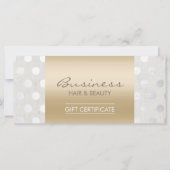 金ゴールド&シルバードットサロンギフト券 (正面)