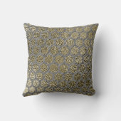 金ゴールド&シルバーラグジュアリーデザイン クッション (裏面)