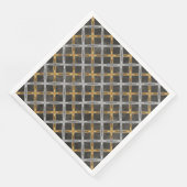 金ゴールド、シルバー、および黒のレースパターン (コーナー)