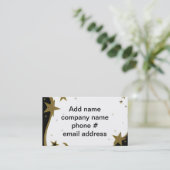 金ゴールド・シルバー・スターズ・ビジネス 名刺 (スタンド正面)