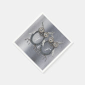 金ゴールド、シルバー – 真鍮モダン スタンダードカクテルナプキン (角)