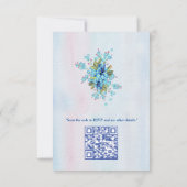 金ゴールド、シルバー – 真鍮モダン 出欠カード (裏面)