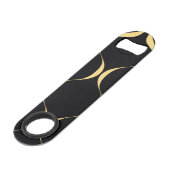 金ゴールド,シンプル,モダン，豪華な波線グラフィック スピード栓抜き (裏面アングル)