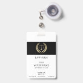 金ゴールド・ジャスティス・スケール・バッジ バッジ (伸縮クリップ付き付き表面)