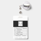 金ゴールド・ジャスティス・スケール・バッジ バッジ (伸縮クリップ付きの裏面)