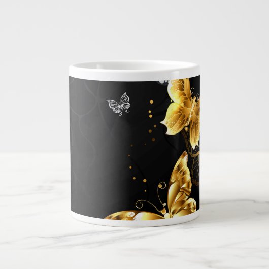 金ゴールド ジャンボコーヒーマグカップ (正面)