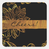 金ゴールド スクエアシール (正面)