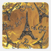 金ゴールド スクエアシール (正面)