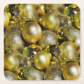 金ゴールド スクエアペーパーコースター (正面)