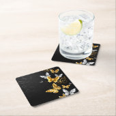 金ゴールド スクエアペーパーコースター (インサイチュ)