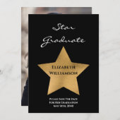 金ゴールド・スター卒業日を保存 セーブザデート (正面/裏面)