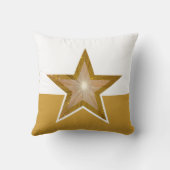 "金ゴールド"スター装飾用クッションスクエア金ゴールド白 クッション (裏面)
