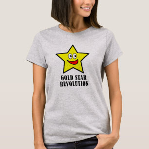 金ゴールド·スター·革命·スクアッド·メンバー Tシャツ