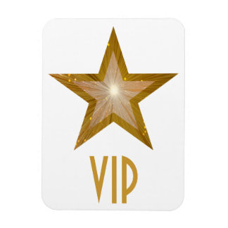 "金ゴールド"スター'VIP'フレキシブル磁石白色 マグネット