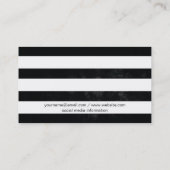 金ゴールド |ストライプ 名刺 (裏面)