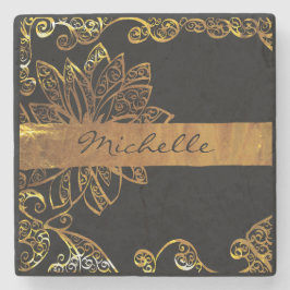 金ゴールド ストーンコースター