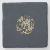 金ゴールド ストーンコースター (正面)